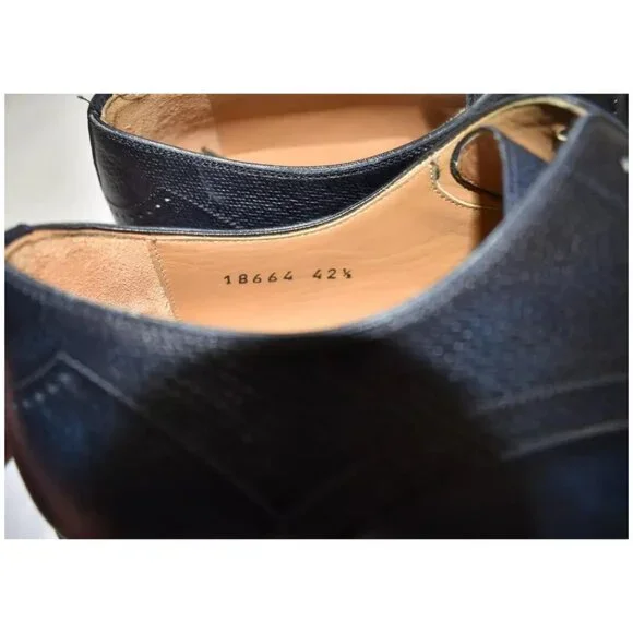 Toe Cap Magnanni Blue Suede Shoes New! Magnanni Cap Toe Oxfords